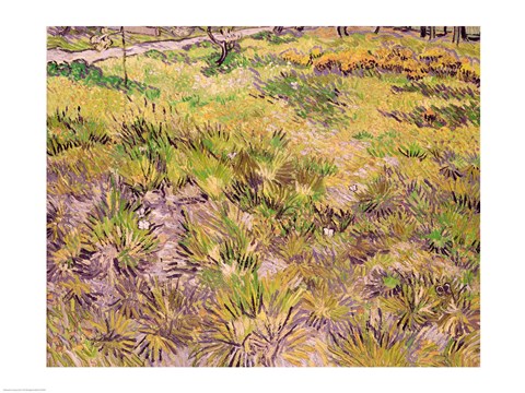 Framed Meadow with Butterflies, 1890 Print