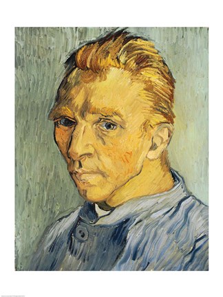 Framed Self Portrait without Beard Print