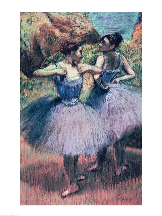 Framed Dancers in Violet Print