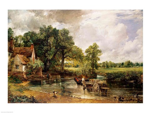 Framed Hay Wain, 1821 Print