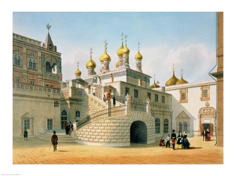 Framed View of the Boyar Palace in the Moscow Kremlin Print