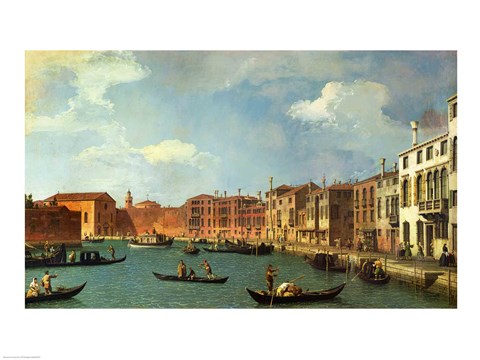 Framed View of the Canal of Santa Chiara, Venice Print