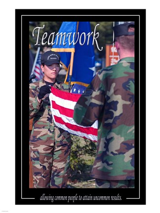 Framed Teamwork Affirmation Poster Print