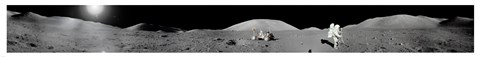 Framed Apollo 17 Moon Panorama Print