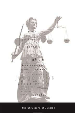 Framed Structure of Justice Print