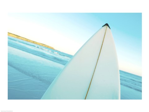 Framed Close-up of a surfboard, Fishery Bay, Australia Print