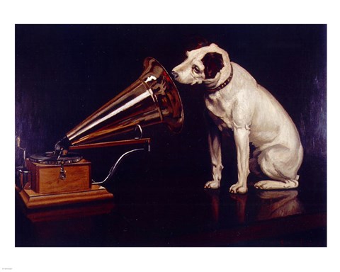 Framed His Masters Voice Print