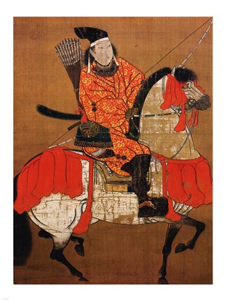 Framed Ashikaga Yoshihisa Samurai Print