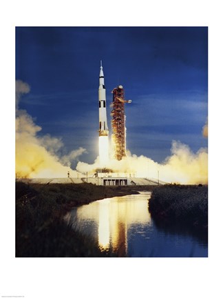 Framed Apollo Saturn V Print