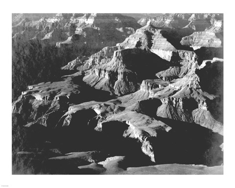 Framed Grand Canyon close in panorama Print