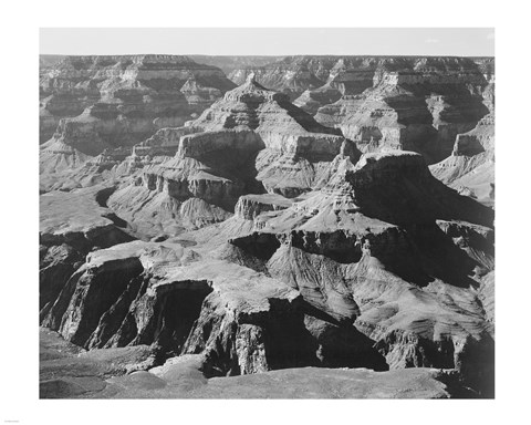 Framed View of rock formations, Grand Canyon National Park,  Arizona, 1933 Print