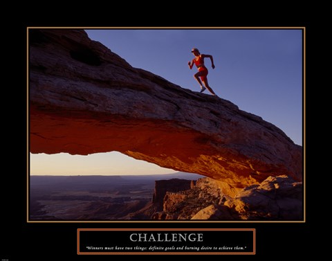 Framed Challenge-Runner Print
