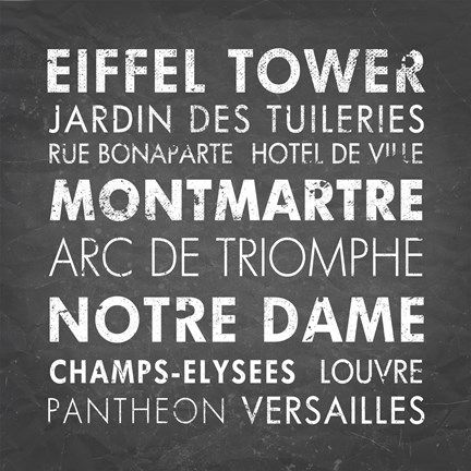 Framed Paris Print