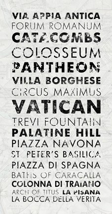 Framed Rome I Print