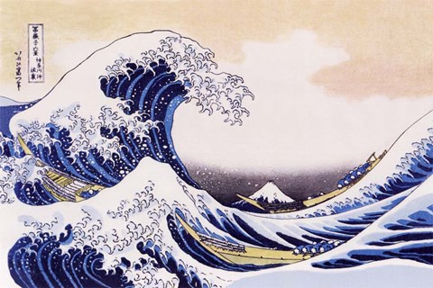 Framed Great Wave Of Kanagawa Print