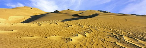 Framed Sand dunes in a desert, Great Sand Dunes National Park, Colorado, USA Print