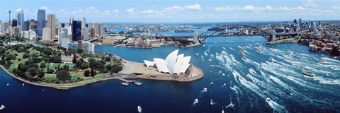 Framed Australia, Sydney, aerial Print