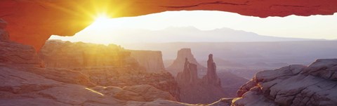 Framed Sunrise Mesa, Canyonlands National Park Utah, USA Print