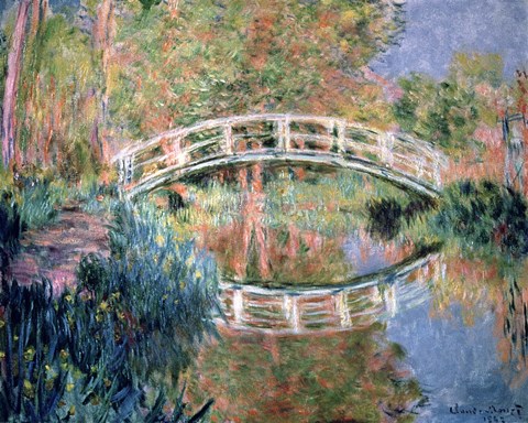 Framed Japanese Bridge, Giverny, 1892 Print