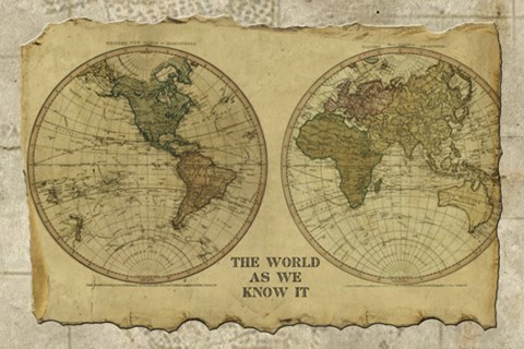 Framed Antique Map I Print