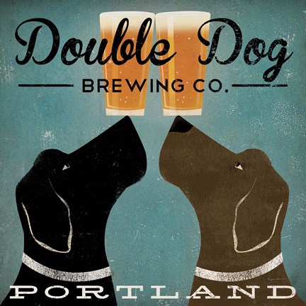 Framed Double Dog Brewing Co. Print