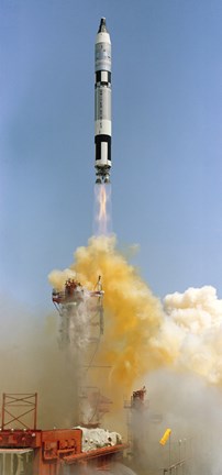 Framed Gemini-Titan 4 Spaceflight Launches from Cape Canaveral, Florida Print