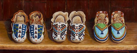 Framed Family Moccasins Print