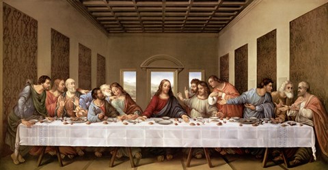 Framed Last Supper Print