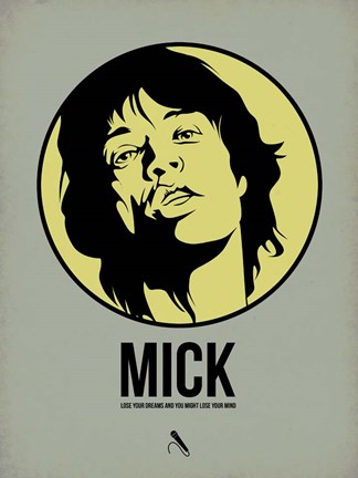 Framed Mick 1 Print
