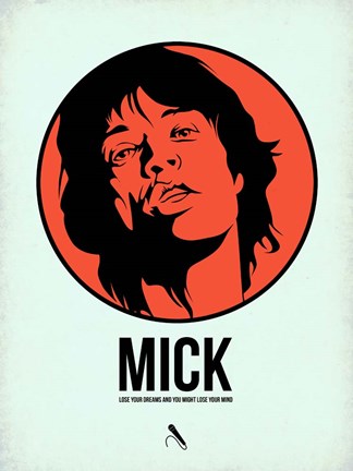 Framed Mick 2 Print