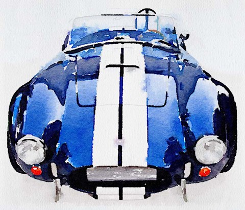 Framed 1962 AC Cobra Shelby Print