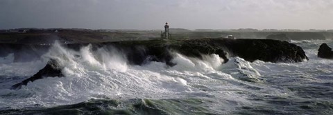Framed Phare des Poulains Print