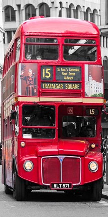 Framed Double-Decker Bus, London Print