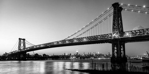 Framed Queensboro Bridge and Manhattan from Brooklyn, NYC Print