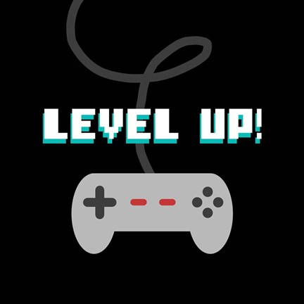 Framed Level Up! Print