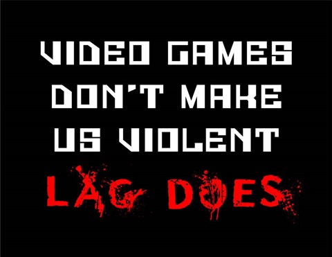 Framed Video Games Don&#39;t Make us Violent - Black Print