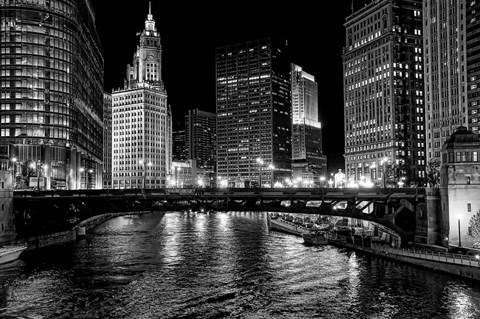 Framed Chicago River Print