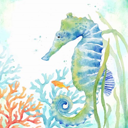 Framed Sea Life Serenade III Print