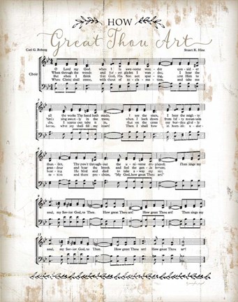 Framed How Great Thou Art Print