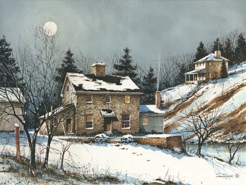 Framed February Evening Print