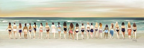 Framed Beach Babes Print