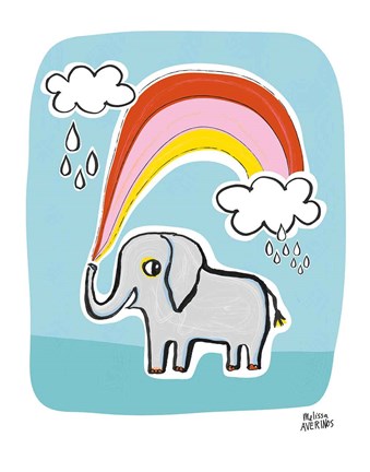 Framed Wild About You Elephant Print