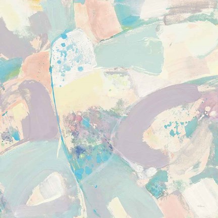 Framed White Rock II Pastel Print