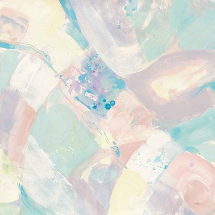 Framed White Rock I Pastel Print