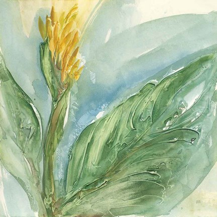 Framed Exotic Flower II Print