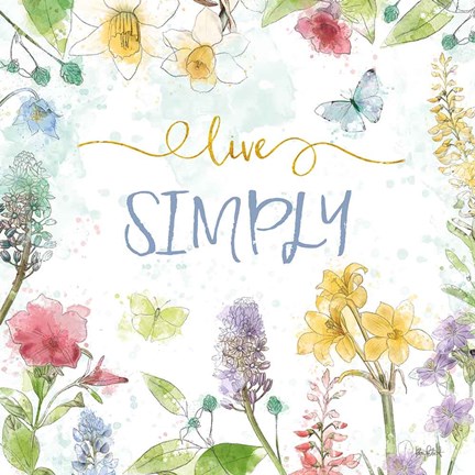 Framed Spring Splash V Print