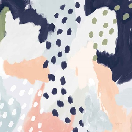 Framed Pastel Life I Crop Print