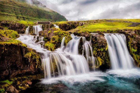 Framed Beneath the Falls Print