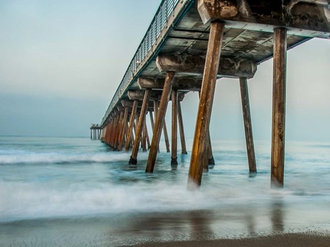 Framed Coastal Pier Print