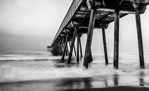 Framed Under the Pier Print